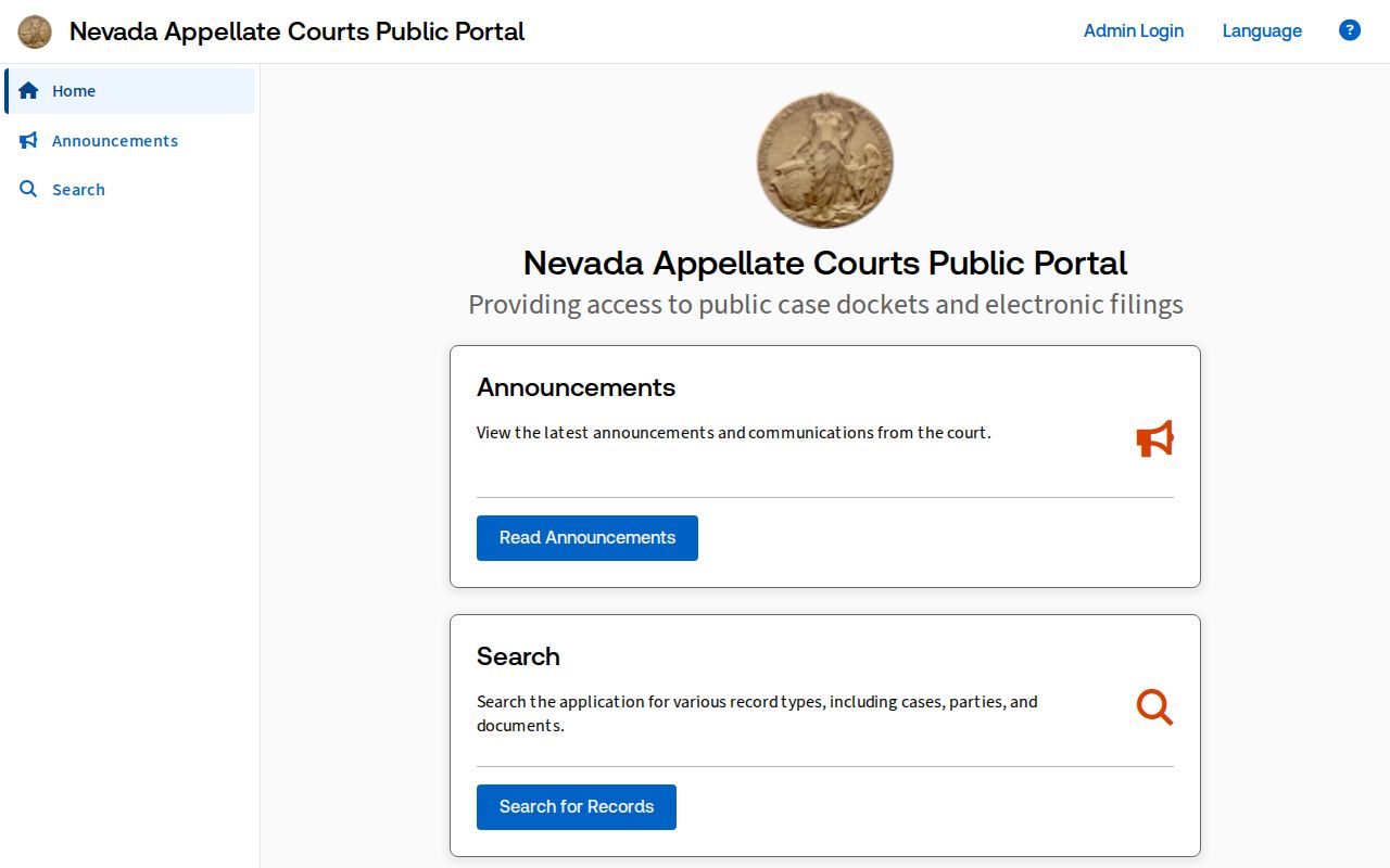 Carson City people search through Nevada appellate case records